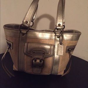 Coach Straw Handbag